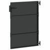 vidaXL Porte de Jardin Noir 85 x 150 cm Acier peint par poudre