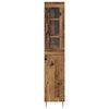 vidaXL Haut Armoire 2 pcs Bois Ancien Bois d'ing&eacute;nierie