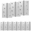 vidaXL Charni&egrave;re 12 pc 100 x 70 x 8 mm Argent&eacute; Acier