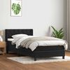 vidaXL Sommier &agrave; lattes de lit avec matelas noir 80x220 cm velours