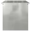 vidaXL Boîte de Rangement Extérieure Argent 55 x 50,5 x 50 cm Acier