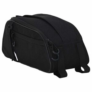 vidaXL Sac &agrave; v&eacute;lo Noir 38 x 16 x 16 cm Polyester