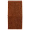 vidaXL Jardini&egrave;res murales 2 pcs Rouill&eacute; Acier corten 30x10x25 cm