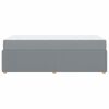 vidaXL Cadre de lit avec matelas Gris clair 100 x 200 cm tissu