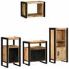 vidaXL Ensemble de mobilier de salle de bain avec &eacute;tag&egrave;re 4 pcs