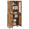 vidaXL Haut Armoire 2 pcs Bois Ancien Bois d'ing&eacute;nierie