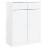 vidaXL Buffet ALTA blanc 77x35x188 cm bois massif de pin