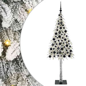 vidaXL Sapin de No&euml;l avec 300 LED Blanc 180 cm PE et Acier