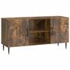 vidaXL Meuble TV Ch&ecirc;ne fum&eacute; 102 x 34,5 x 50 cm Bois d'ing&eacute;nierie