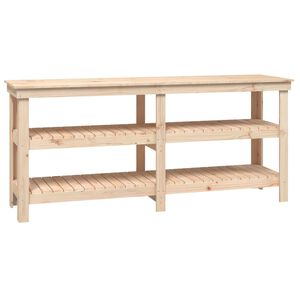 vidaXL Banc de travail 181x50x80 cm Bois de pin massif