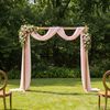 vidaXL Arche de mariage Marron Clair 225 x 95 x 226 cm