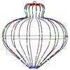 vidaXL Lumi&egrave;re de finial de No&euml;l 192 LED Multicolore Diam. 40 x 40 cm