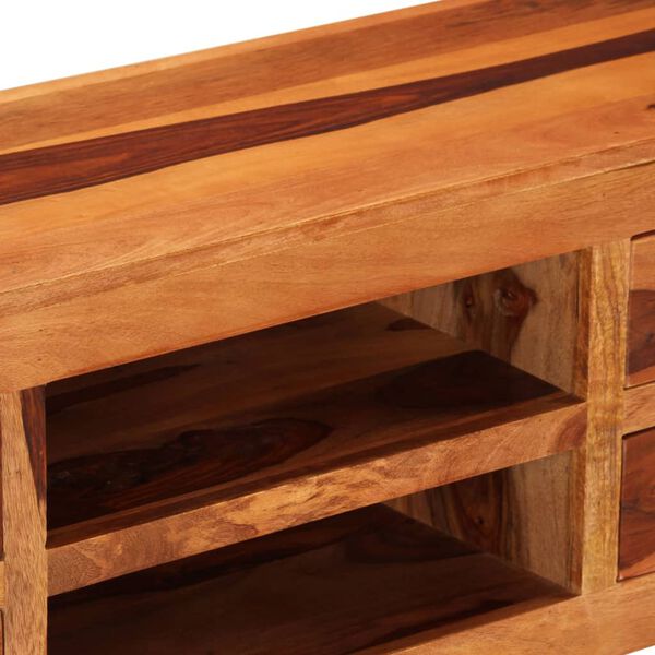 vidaXL Meuble TV 110x30x40 cm Bois solide