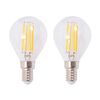 vidaXL Lampe murale avec 2 ampoules LED à incandescence 2 pcs 8 W