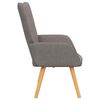 vidaXL Chaise de relaxation Taupe Tissu