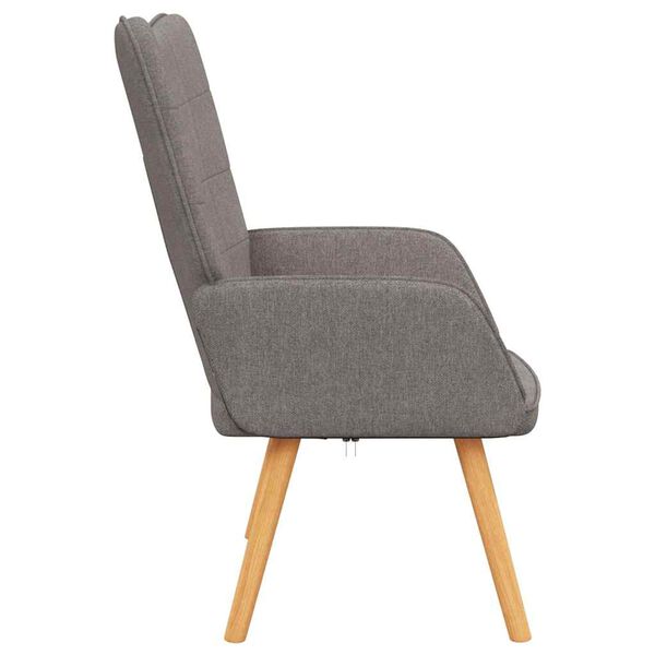 vidaXL Chaise de relaxation Taupe Tissu