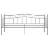 vidaXL Cadre de canapé-lit sans matelas gris métal 90x200 cm