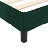 vidaXL Cadre de lit sans matelas vert fonc&eacute; 100x200 cm velours