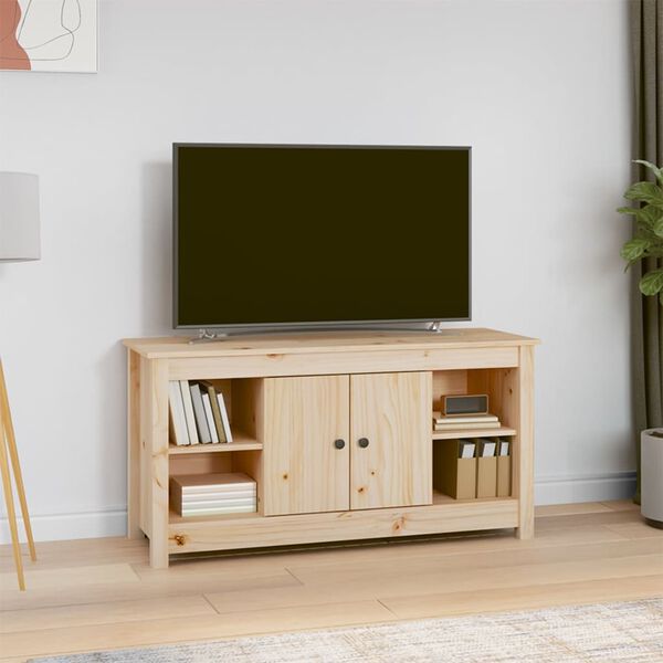 vidaXL Meuble TV 103x36,5x52 cm Bois de pin massif