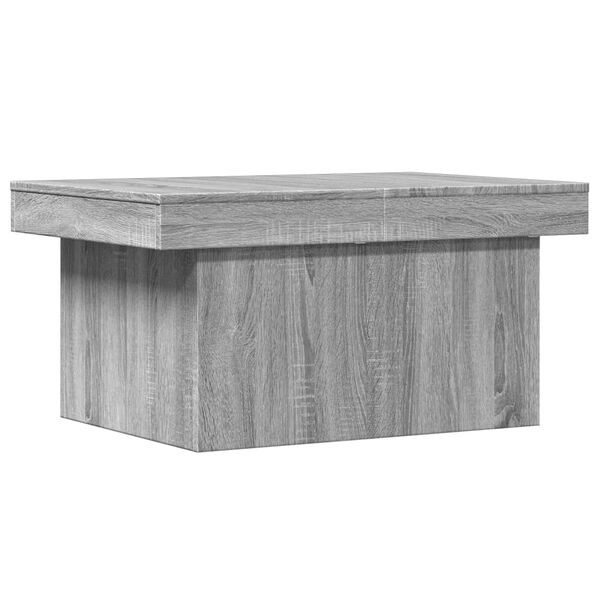 vidaXL Table basse sonoma gris 80x55x40 cm bois d'ing&eacute;nierie