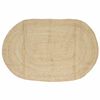 vidaXL Tapis de surface Naturel et Blanc 152 x 245 cm Jute