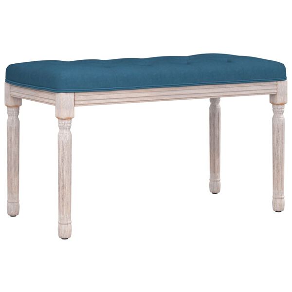 vidaXL Banc Bleu 80x40x49 cm Velours