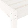 vidaXL Chaises longues lot de 2 avec table blanc bois massif de pin
