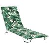 vidaXL Coussin de transat GEMERT 100 % polyester Motif feuilles