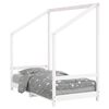vidaXL Cadre de lit pour enfant blanc 80x160 cm bois de pin massif