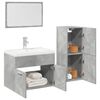 vidaXL Ensemble de meubles de salle de bain 3 pcs gris b&eacute;ton