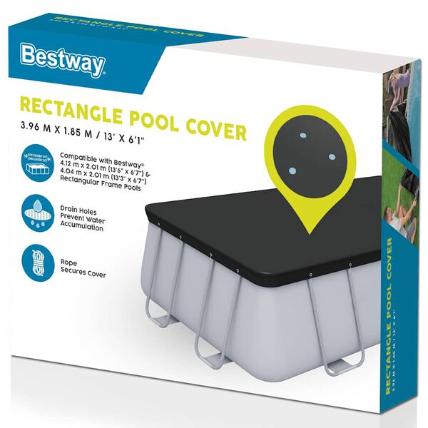 Bestway Couverture de piscine Flowclear 404x201 cm