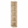 vidaXL &Eacute;tag&egrave;re d'angle 5 niveaux 25 x 31 x 131 cm Bois d'ing&eacute;nierie