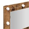 vidaXL Armoire à miroir avec LED vieux bois 90x31,5x62 cm