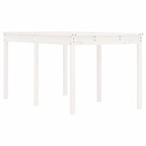 vidaXL Table de jardin blanc 159,5x82,5x76 cm bois massif de pin