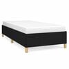 vidaXL Cadre de lit sans matelas noir 90x190 cm tissu