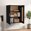 vidaXL Armoire murale noir 69,5x32,5x90 cm bois d'ing&eacute;nierie