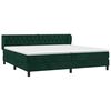vidaXL Sommier &agrave; lattes de lit et matelas Vert fonc&eacute; 200x200cm Velours