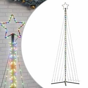 vidaXL Sapin de No&euml;l &agrave; LED 495 LED color&eacute;es 300,5 cm