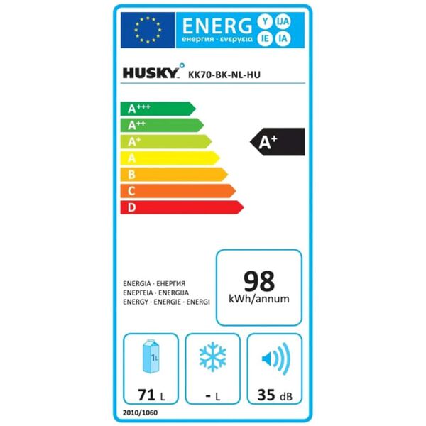 Husky Mini r&eacute;frig&eacute;rateur 71 L KK70-BK-NL-HU