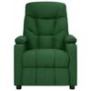vidaXL Fauteuil &eacute;lectrique de massage Vert fonc&eacute; Tissu