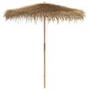 vidaXL Parasol Tiki avec toile en feuille de bananier 240 cm en bambou