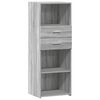 vidaXL Buffet haut sonoma gris 45x42,5x124 cm bois d'ing&eacute;nierie