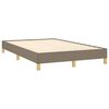 vidaXL Sommier &agrave; lattes de lit avec matelas taupe 120x190 cm tissu