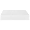 vidaXL &Eacute;tag&egrave;re murale flottante 4 pcs Blanc brillant 23x23,5x3,8cm MDF