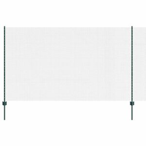 vidaXL Cl&ocirc;ture en fil soud&eacute; avec poteaux 50 x 1,4 m Vert Maille