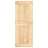 vidaXL Porte NARVIK Naturel 80 x 210 cm Bois de pin massif