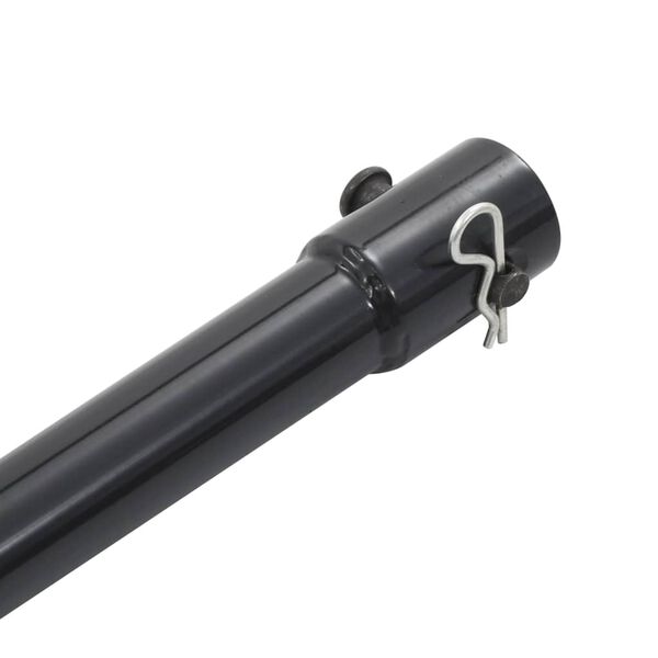 vidaXL Extension de tari&egrave;re Acier 1 m