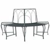 vidaXL Banc d'Arbre 4-Nombre de places 160 x 80 x 89 cm Acier