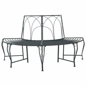 vidaXL Banc d'Arbre 4-Nombre de places 160 x 80 x 89 cm Acier