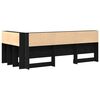vidaXL Tête de lit de rangement Chêne noir 75 cm Bois d'ingénierie